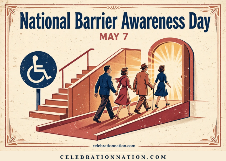 National Barrier Awareness Day poster