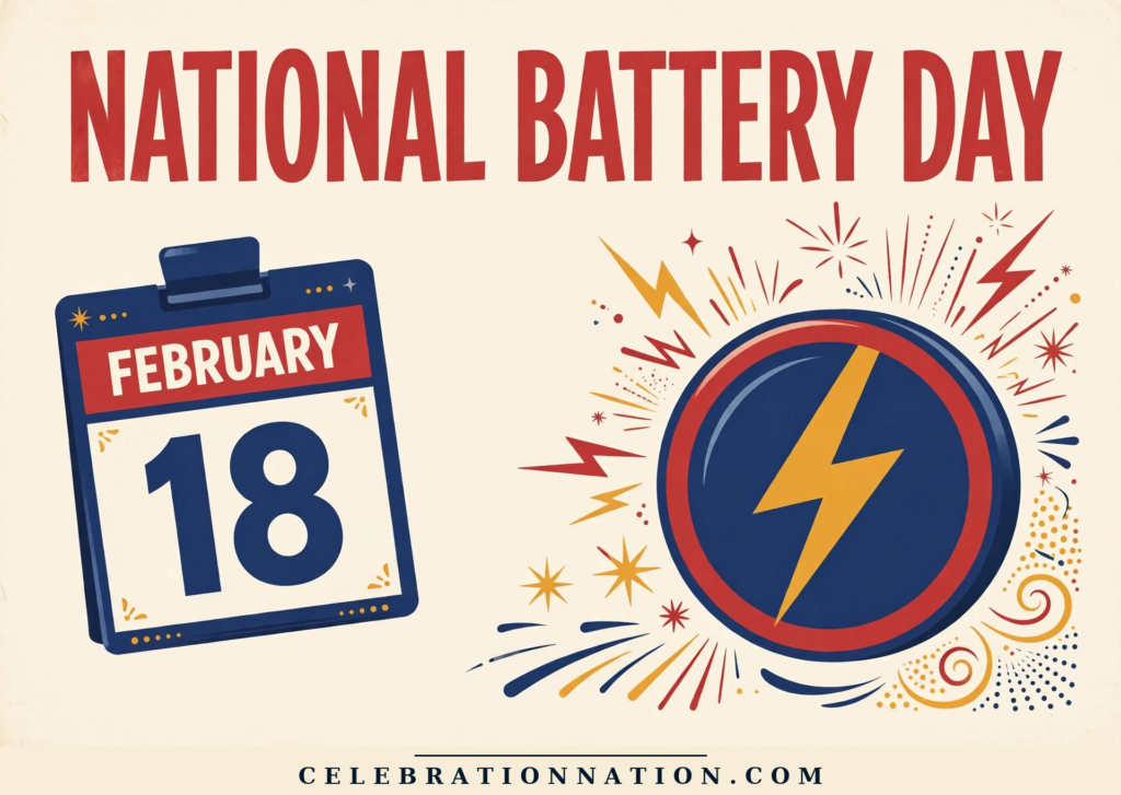 National Battery Day poster