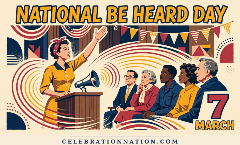 National Be Heard Day poster