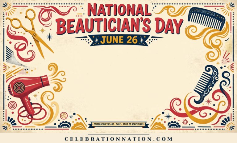 National Beautician’s Day poster