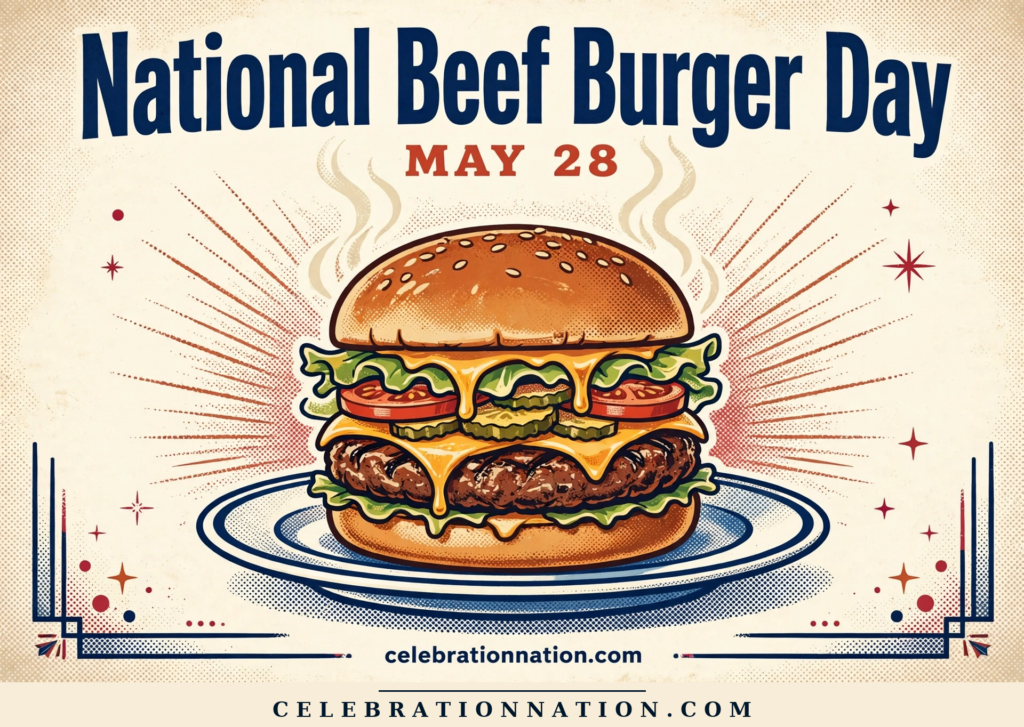 National Beef Burger Day poster