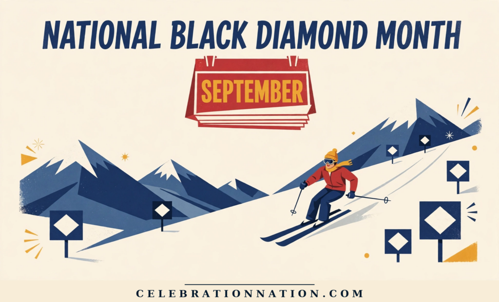 National Black Diamond Month poster