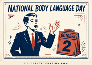 National Body Language Day illustration, October 2