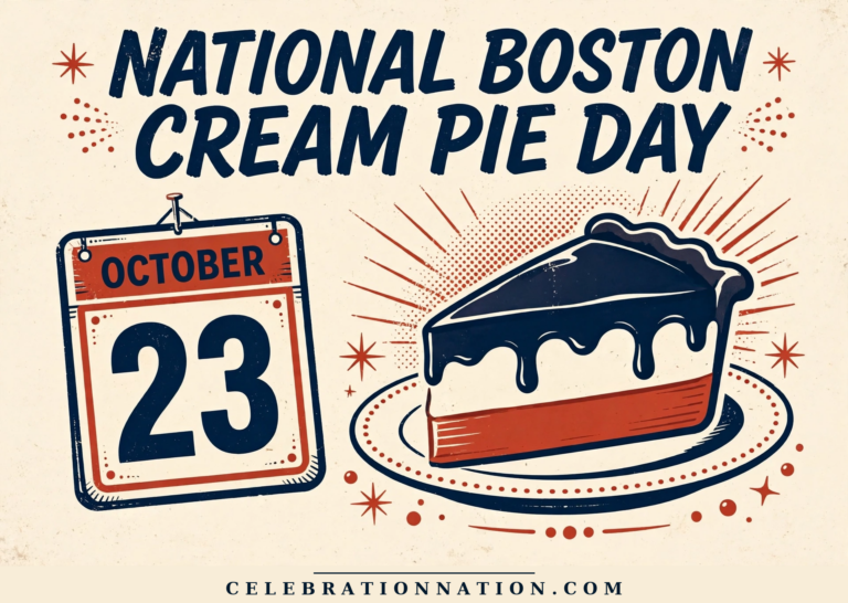 National Boston Cream Pie Day poster