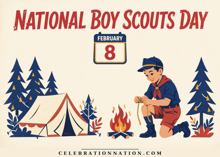 National Boy Scouts Day poster