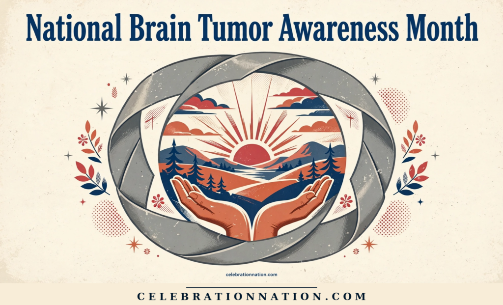 National Brain Tumor Awareness Month poster