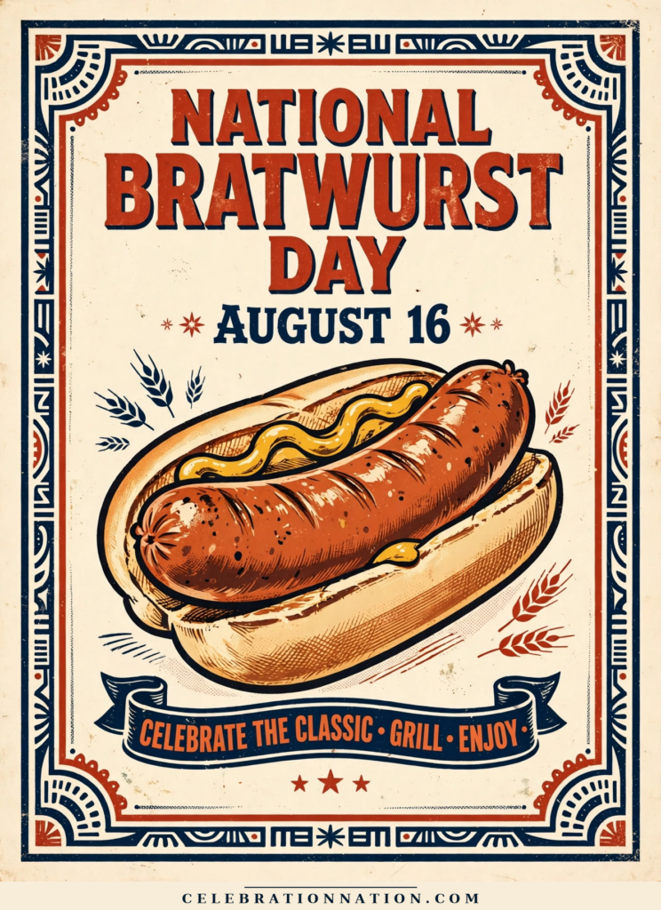 National Bratwurst Day poster