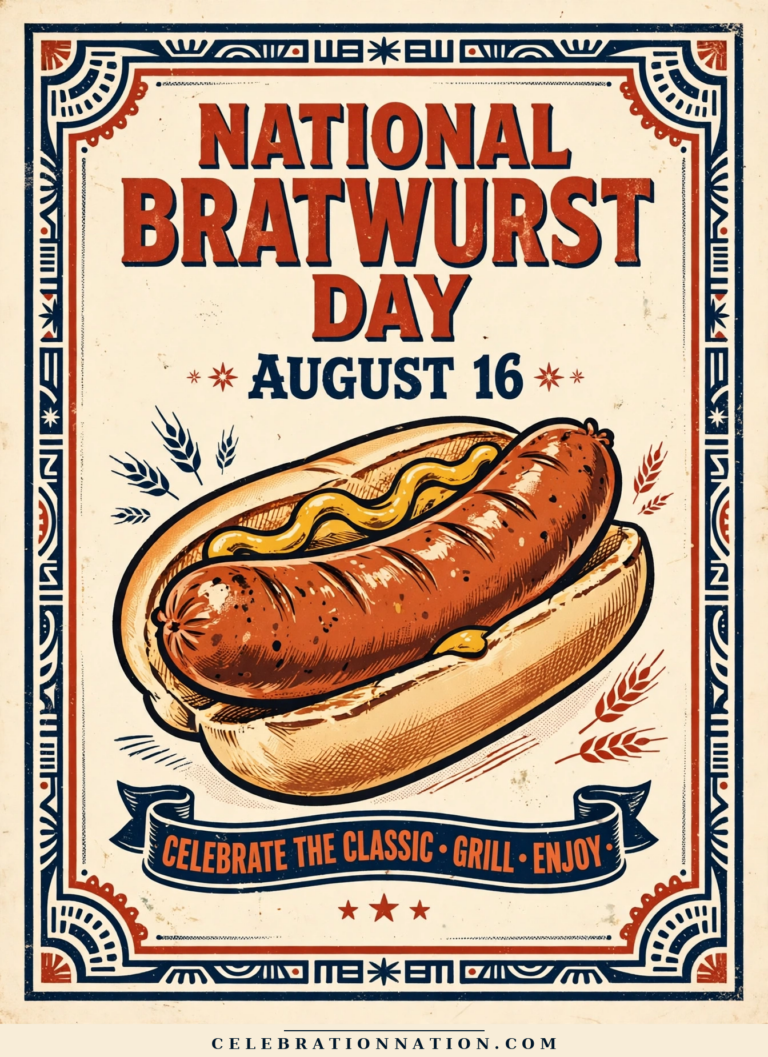 National Bratwurst Day poster