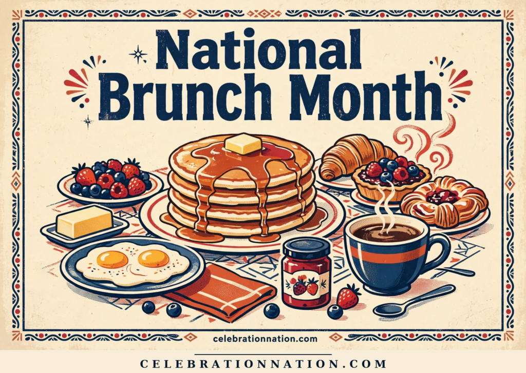 National Brunch Month poster