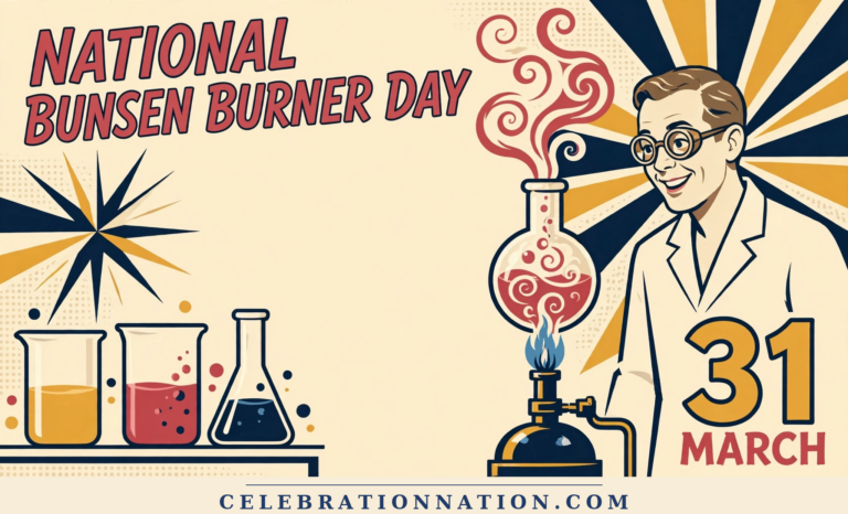 National Bunsen Burner Day poster