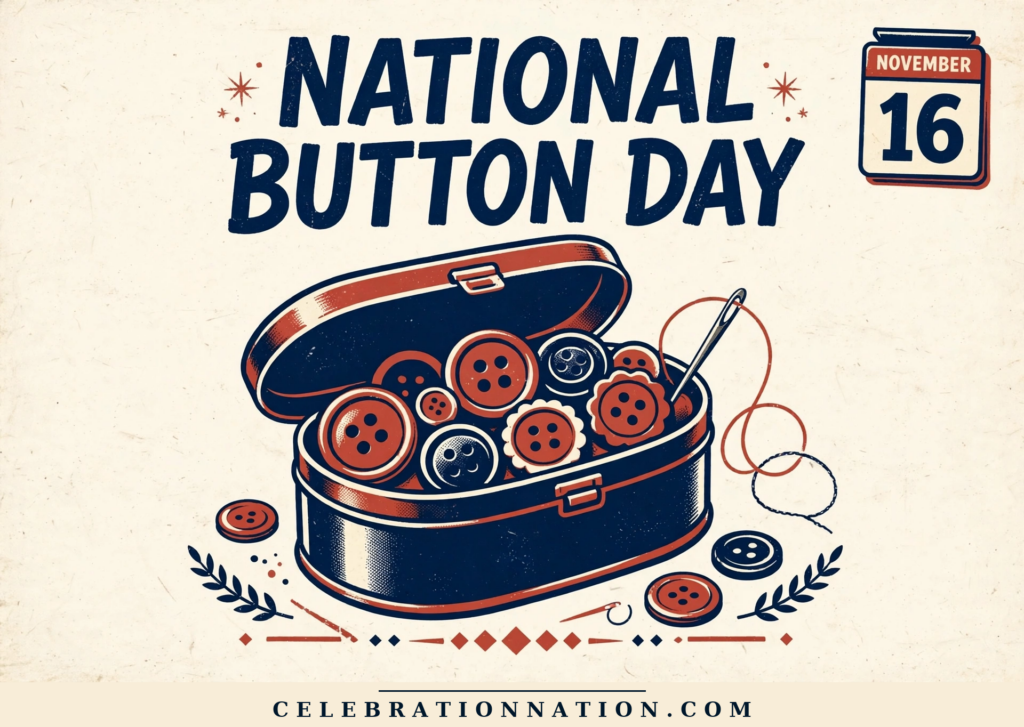National Button Day poster