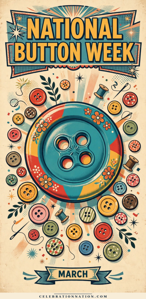 National Button Week poster