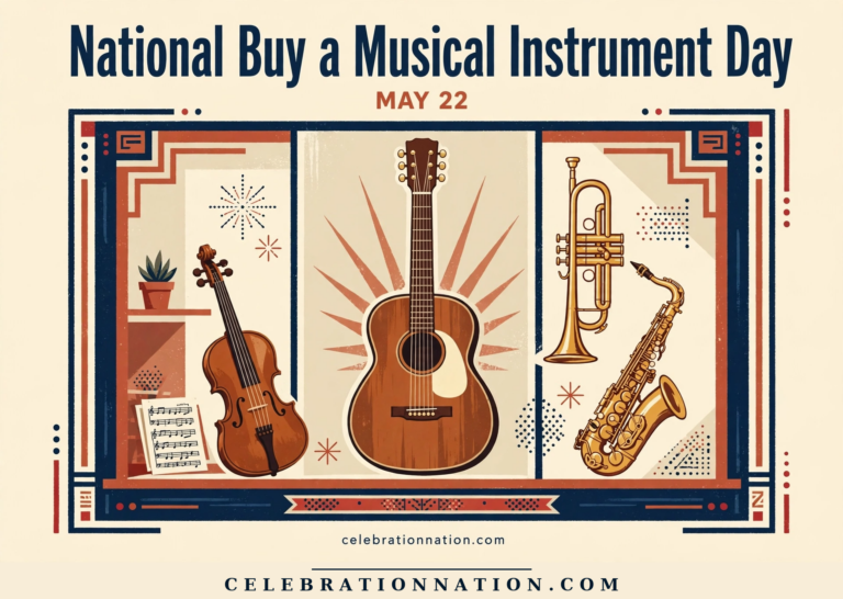 National Buy a Musical Instrument Day poster
