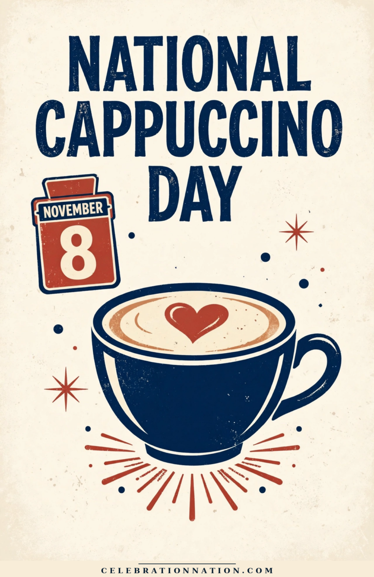 National Cappuccino Day poster