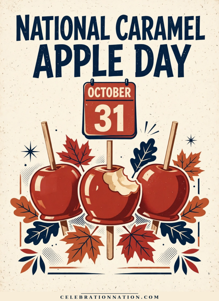 National Caramel Apple Day poster