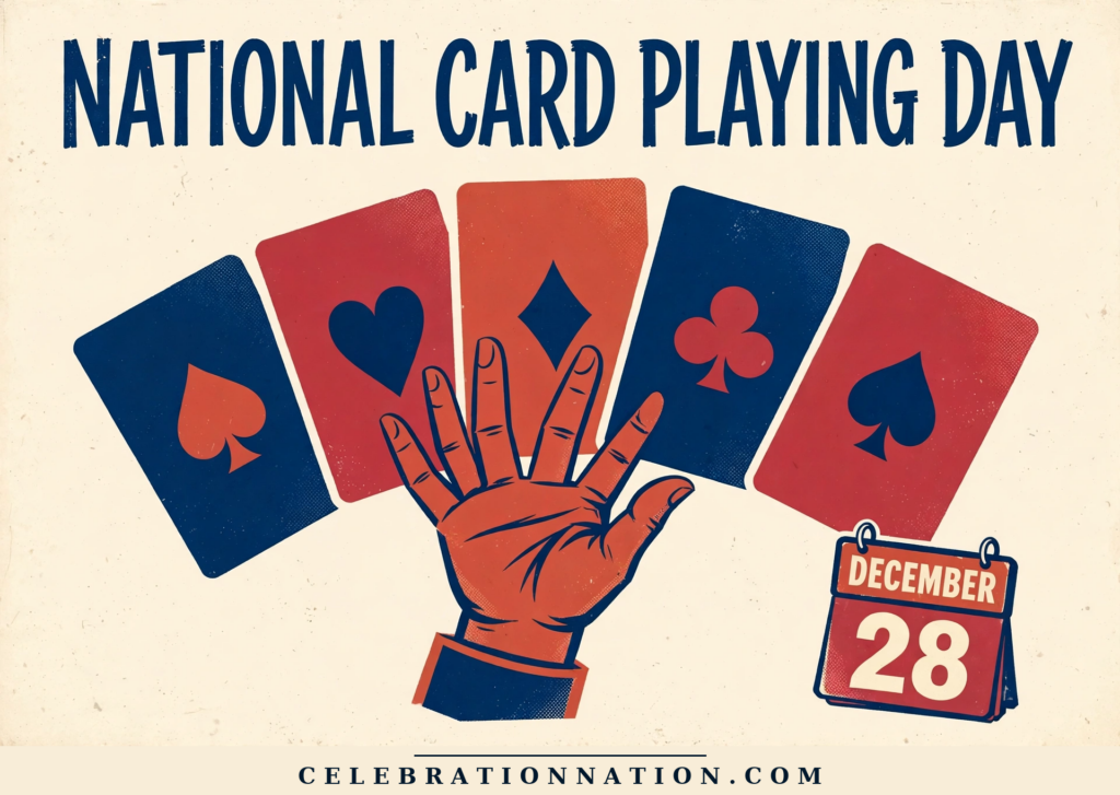 National Card Playing Day poster