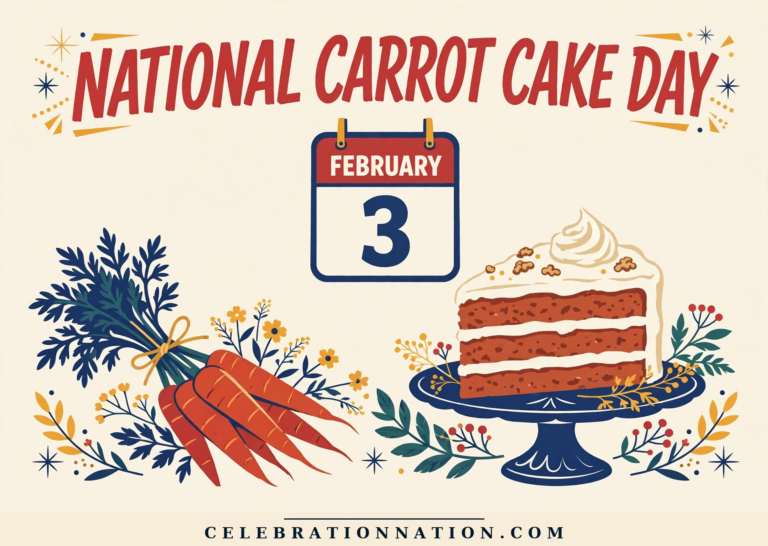 National Carrot Cake Day poster