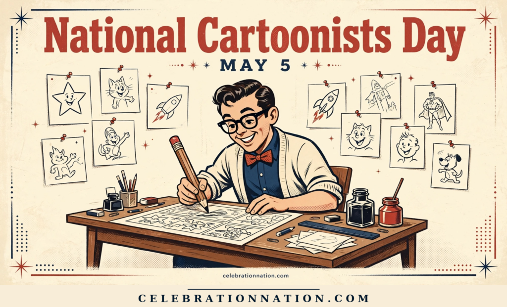 National Cartoonists Day poster