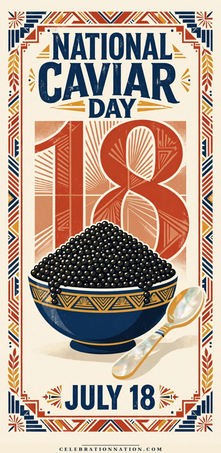 National Caviar Day poster