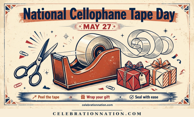 National Cellophane Tape Day poster