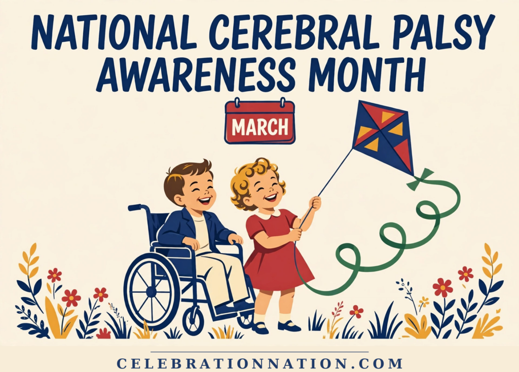 National Cerebral Palsy Awareness Month poster
