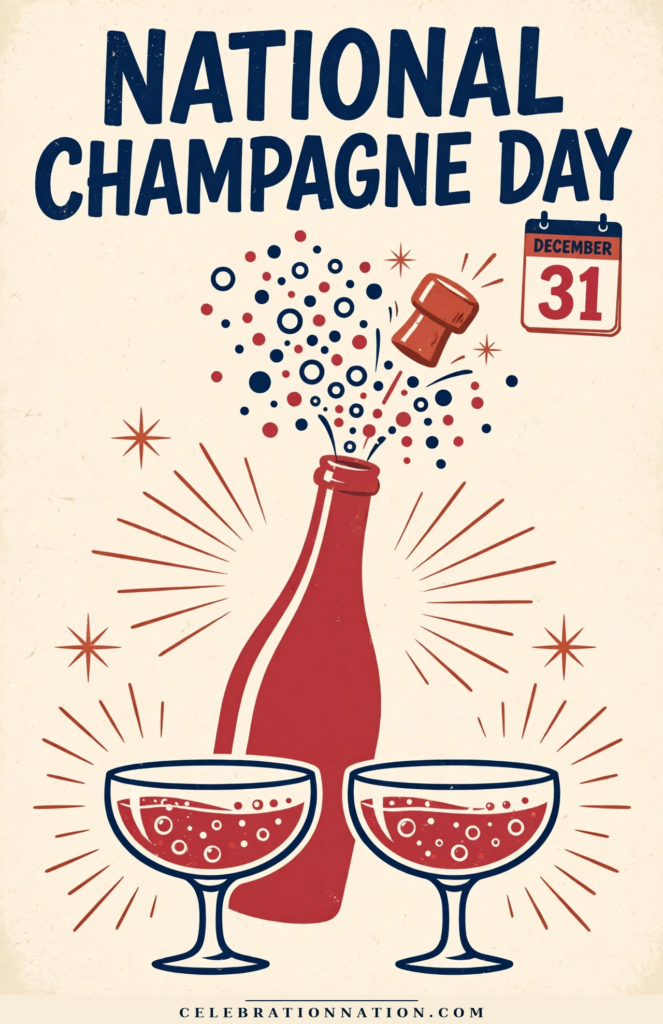National Champagne Day poster