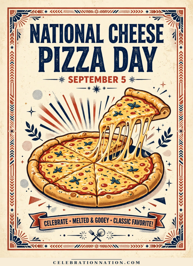 National Cheese Pizza Day poster