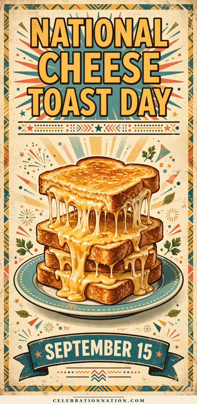 National Cheese Toast Day poster