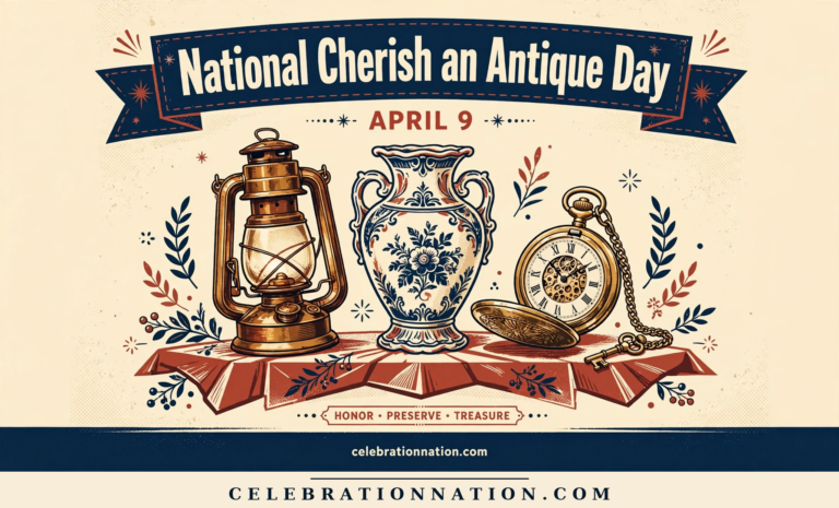 National Cherish an Antique Day poster