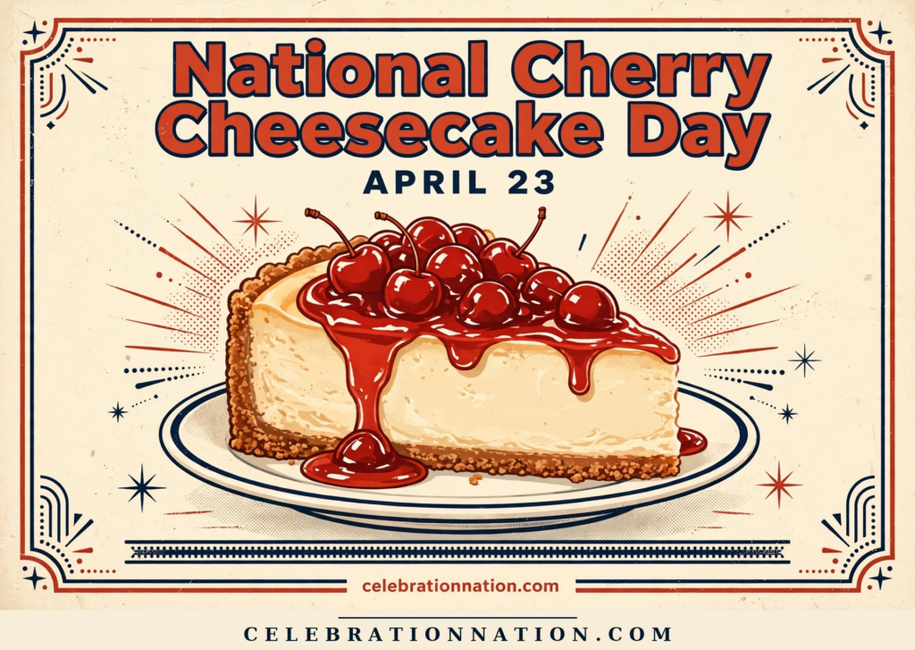 National Cherry Cheesecake Day poster