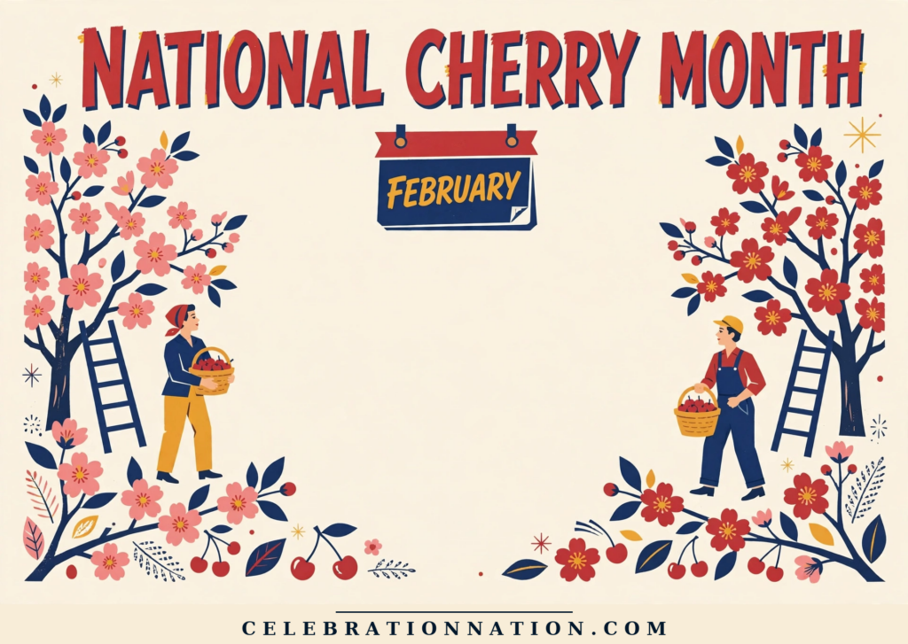 National Cherry Month poster
