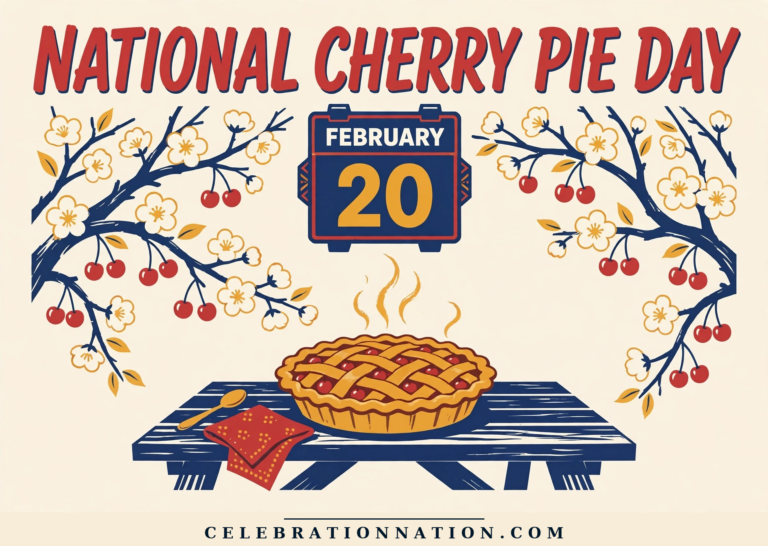 National Cherry Pie Day poster
