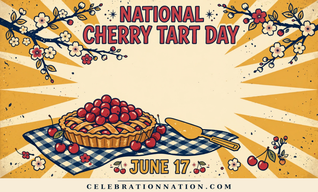 National Cherry Tart Day poster