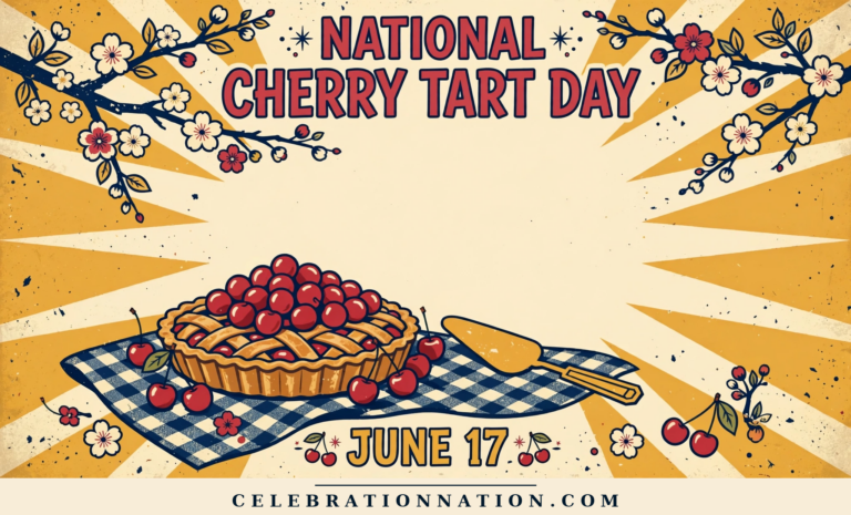 National Cherry Tart Day poster