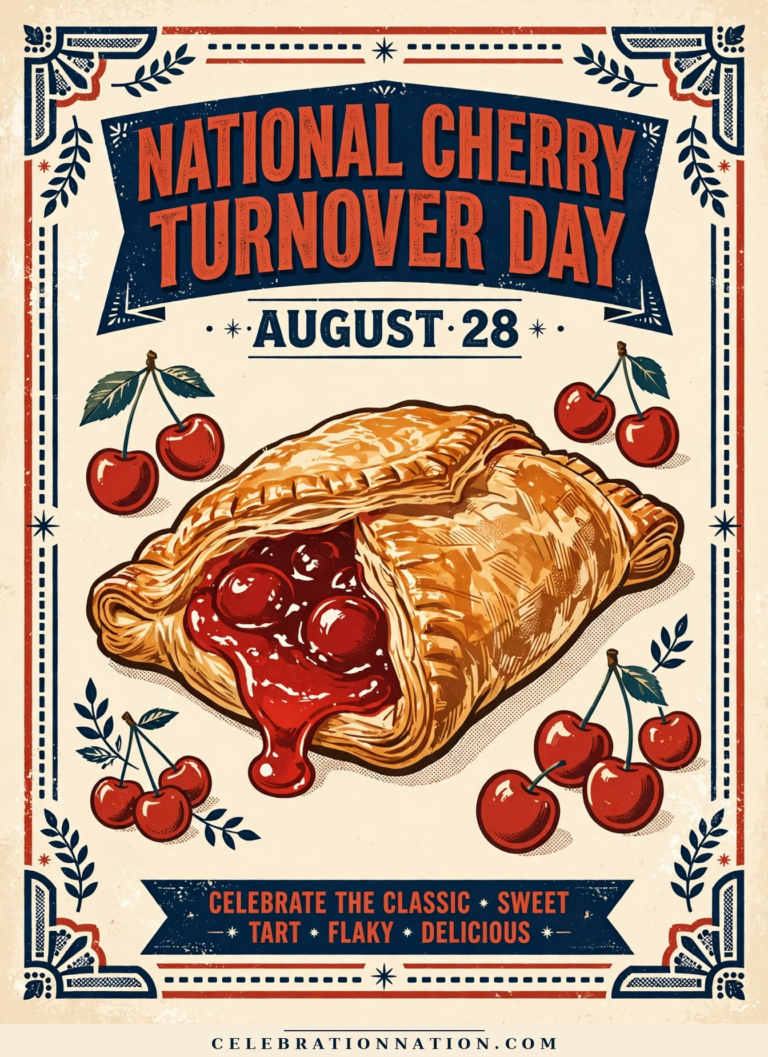 National Cherry Turnover Day poster