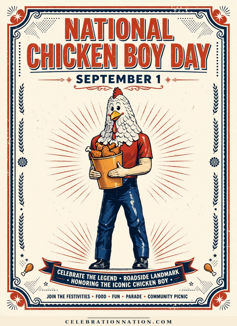 National Chicken Boy Day poster