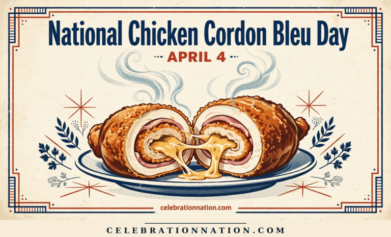 National Chicken Cordon Bleu Day poster