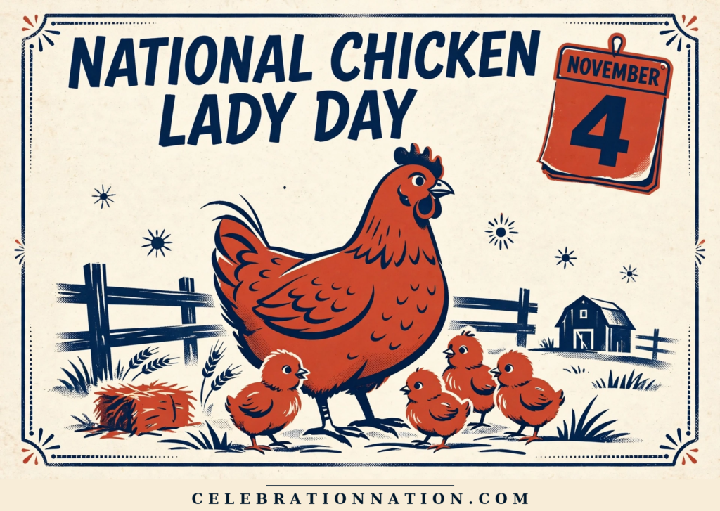 National Chicken Lady Day poster