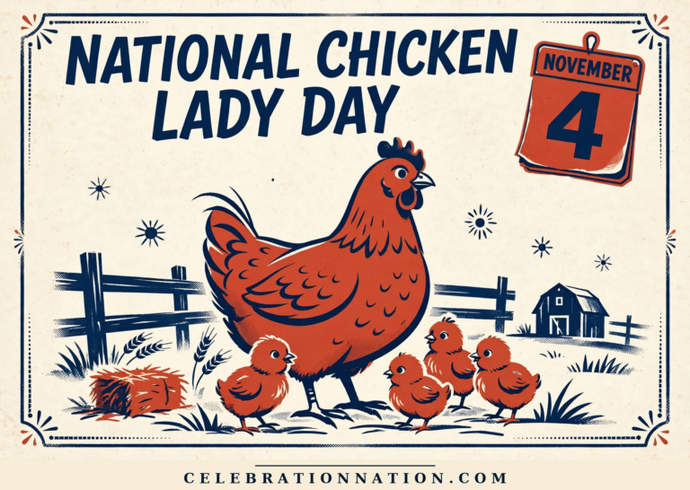 National Chicken Lady Day poster