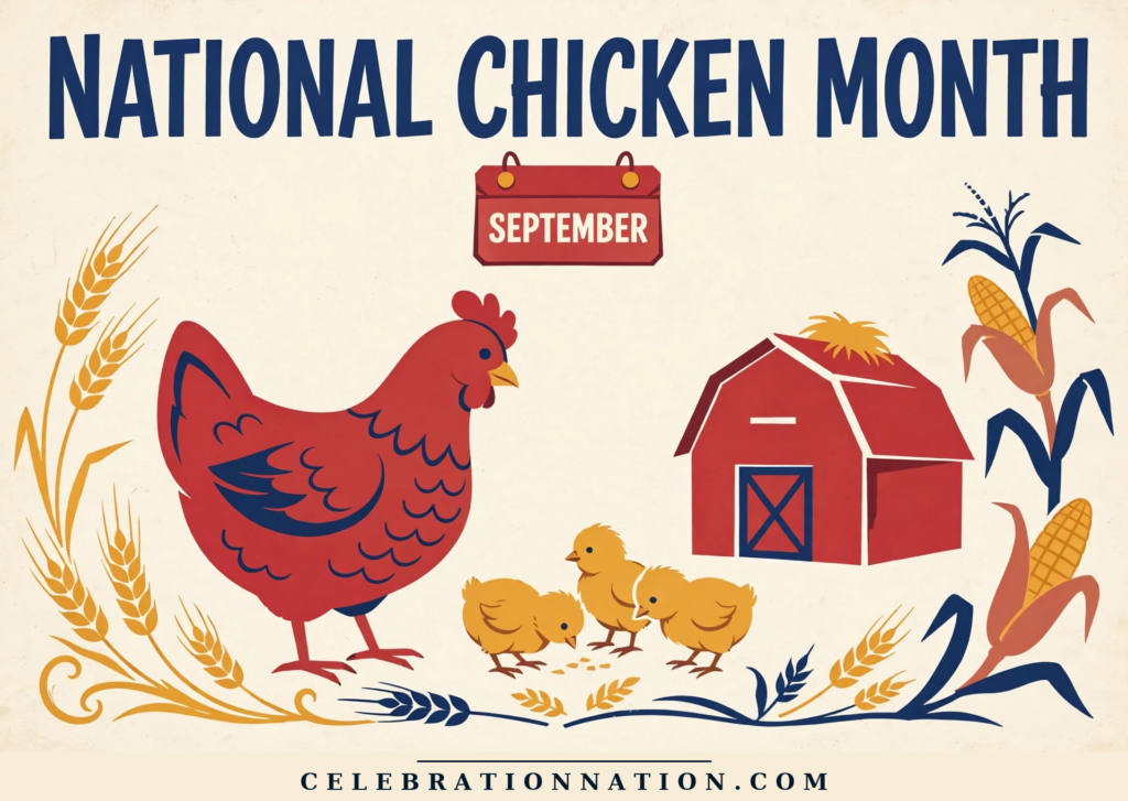 National Chicken Month poster