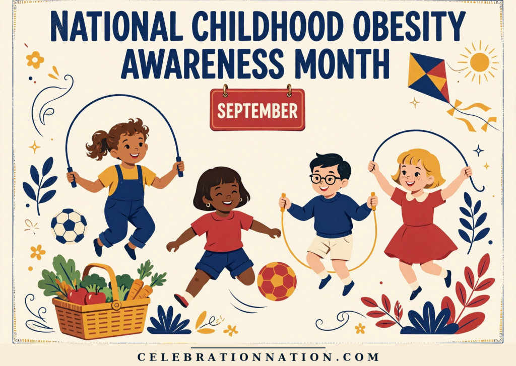 National Childhood Obesity Awareness Month poster