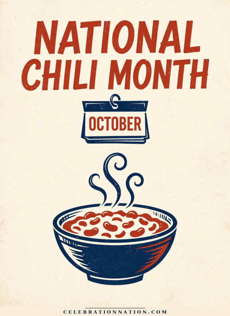 National Chili Month poster