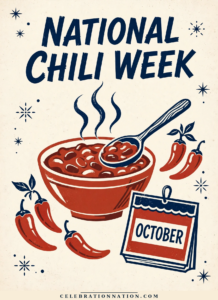 National Chili Week illustration, First full week of October