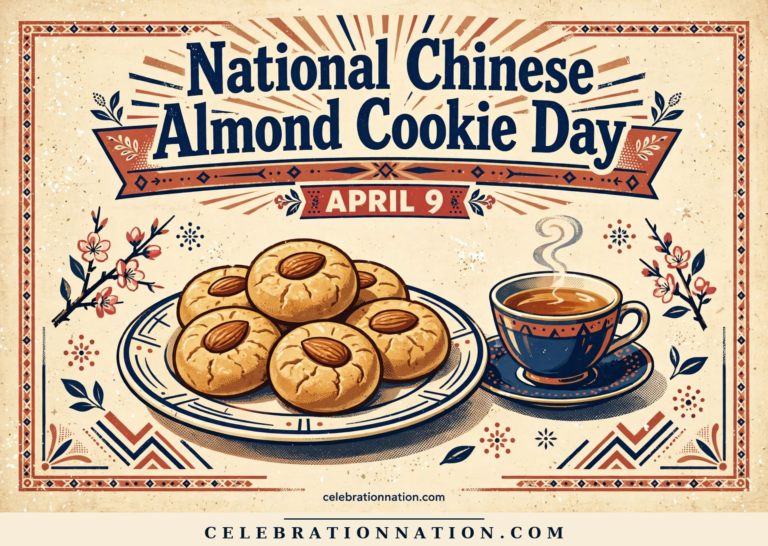 National Chinese Almond Cookie Day poster
