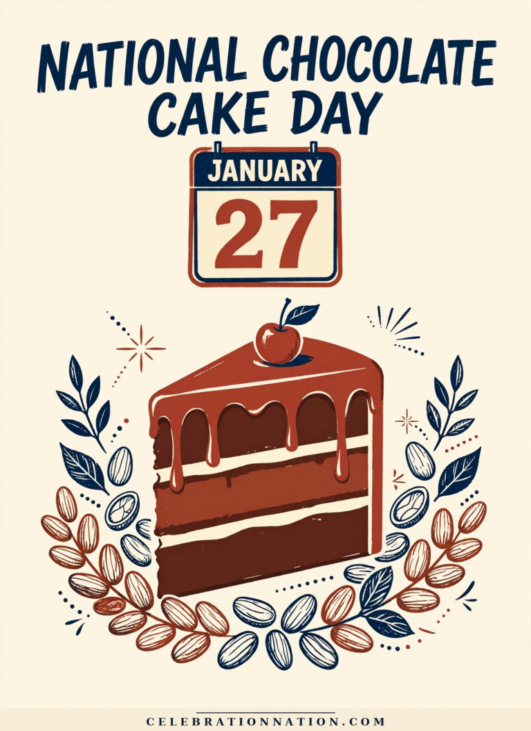 National Chocolate Cake Day poster