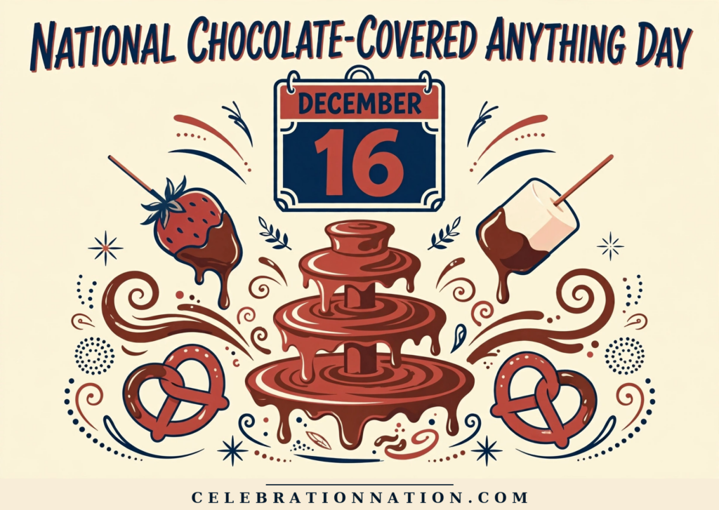 National Chocolate-Covered Anything Day poster