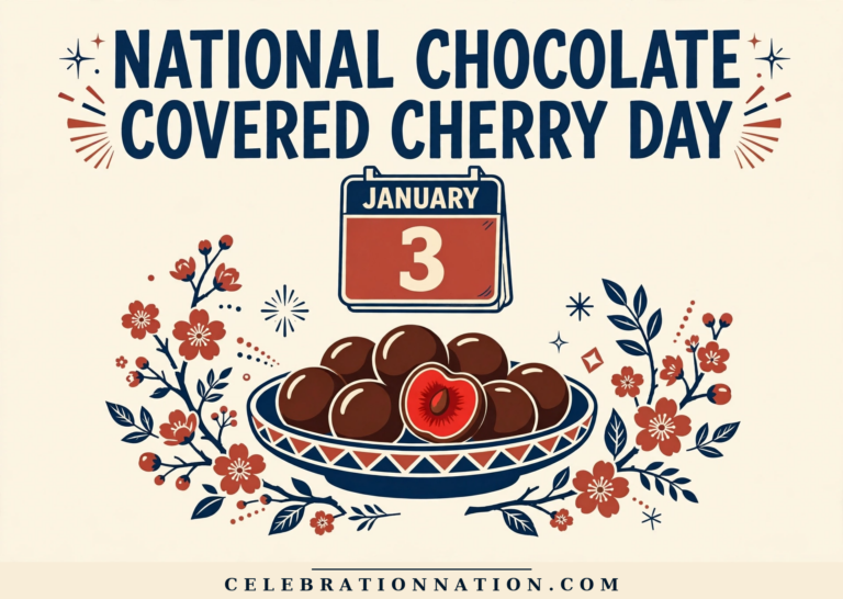 National Chocolate Covered Cherry Day poster