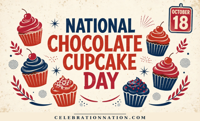National Chocolate Cupcake Day poster