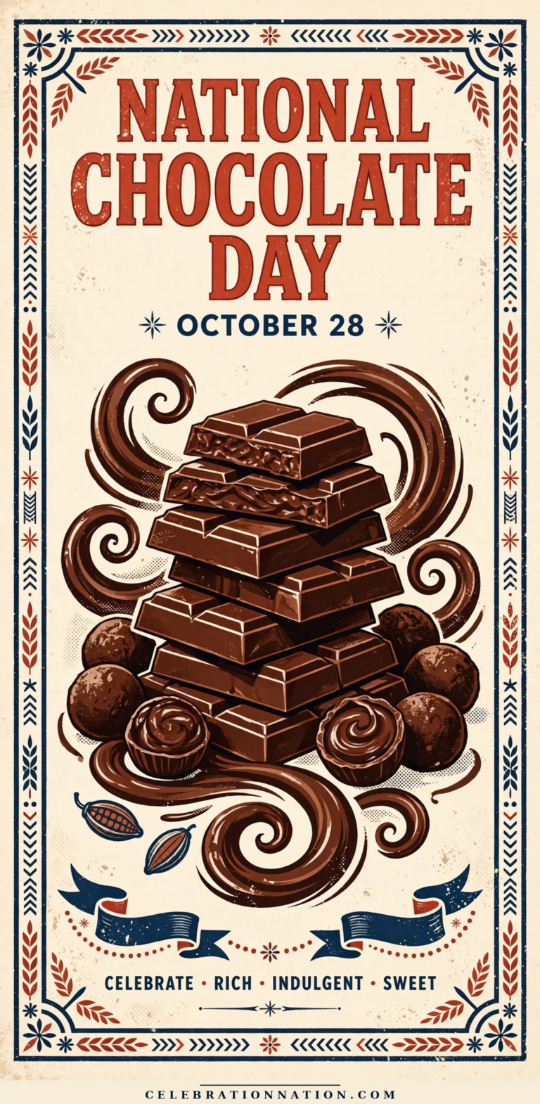 National Chocolate Day poster