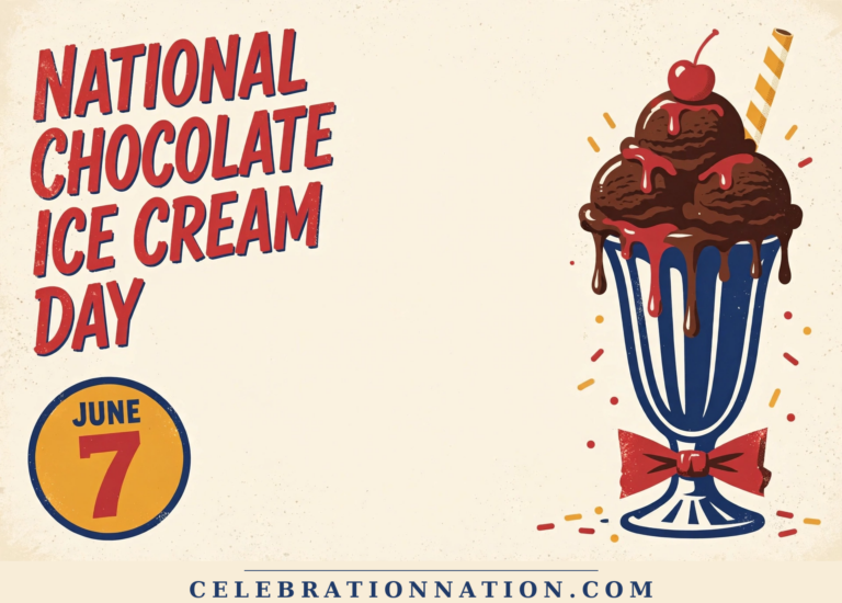 National Chocolate Ice Cream Day poster